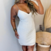 Vestido justo branco
