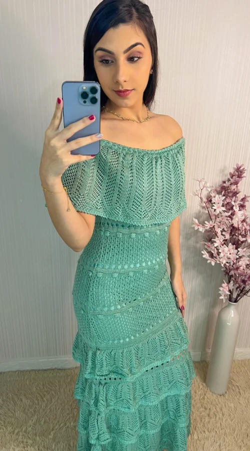Vestido-Croche-Babado