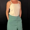 Saia Midi Viscose Botões